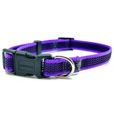 Nobleza obojok z pogumovaného popruhu 1,5 x 25 - 40 cm fialový